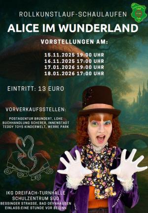 Rollschuhgruppe in der Halle